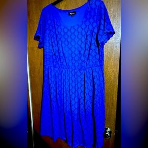 Blue lace dress